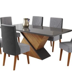 JGO COMEDOR VIERO TOPAZIO 180X90 6TOPAZI