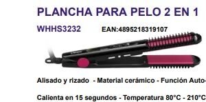 PLANCHITA DE PELO WESTINGHOUSE WHHS3232